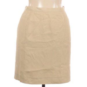 Talbots Skirt size 10 Petite Tan Houndstooth VTG